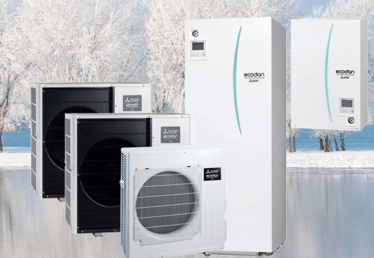 Energiapihi Mitsubishi Electric Ecodan R32 ilma-vesilämpöpumppu